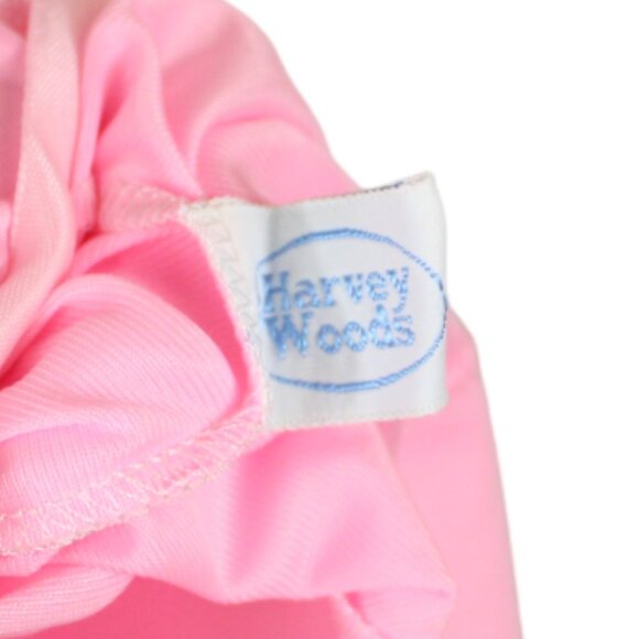 Harvey Woods Slip Bubble Gum Pink Lace Nylon Dress Size 34 Midi Barbiecore SP62 - Picture 8 of 9